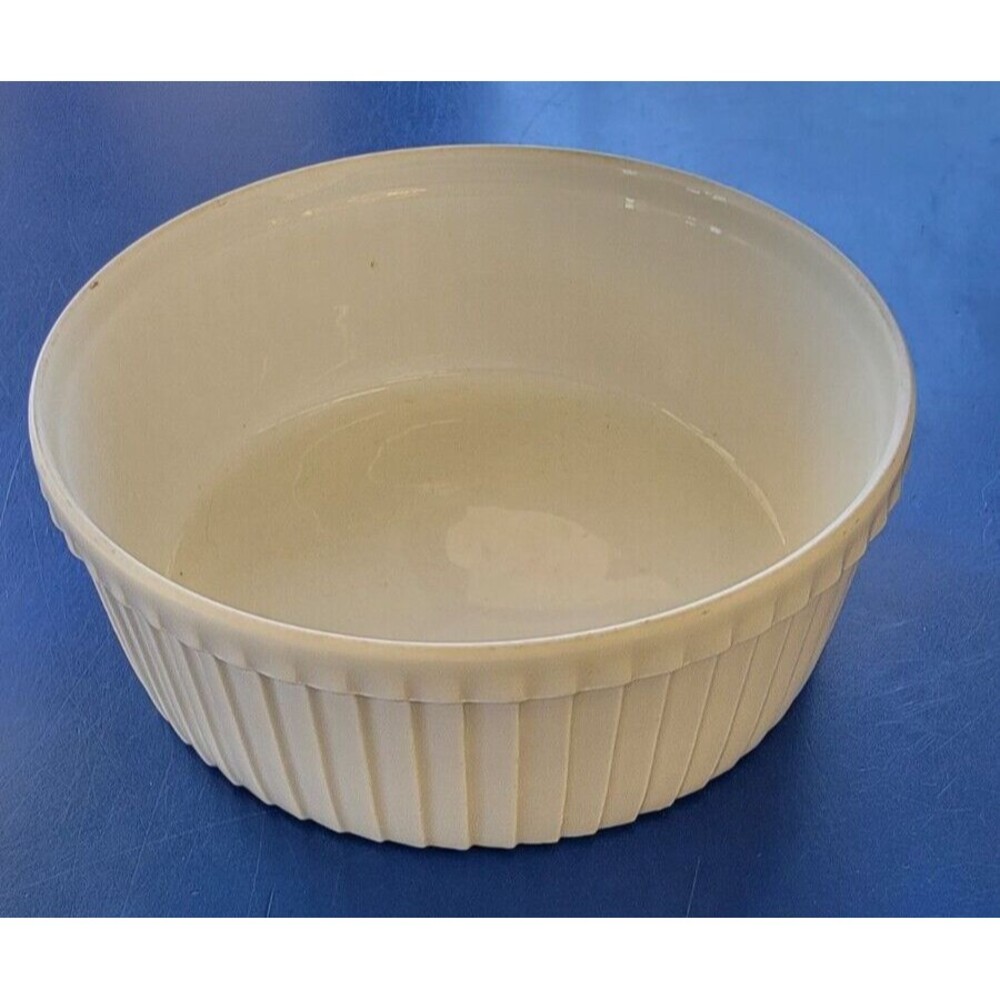 Pillivuyt France, White Pleated Porcelain Souffle Dish, Bakeware, 6.25” x 2 1/2” - Picture 2 of 6